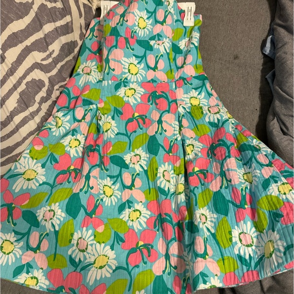Lilly Pulitzer strapless summer mini dress w/pockets size 6 like new beautiful - Picture 3 of 11